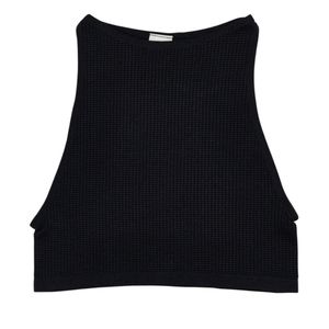 WOMEN'S ANWND BLACK CROP TOP TANK TOP SIZE S/M